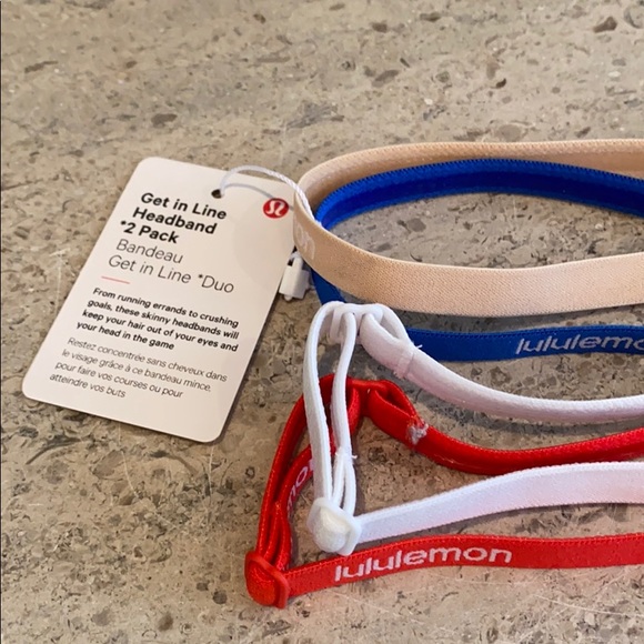Lululemon Get In Line Headbands. Set of 4. - Picture 7 of 7